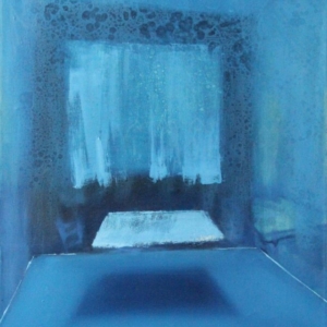 Zoltán Agócs, Platforma stretnutí, 70x110 cm, olej na plátně