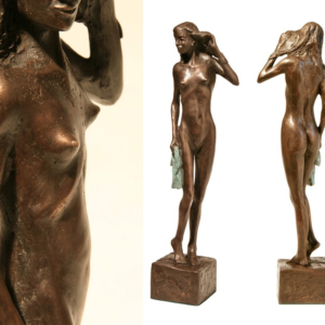 Dívka s ručníkem, 2018, bronz, výška 55 cm, 45 000,- (bez DPH)