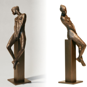 Na soklu, 2018, bronz, výška 57 cm, 60 000,- Kč (bez DPH)